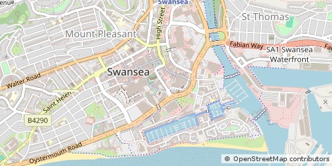 Map of Swansea