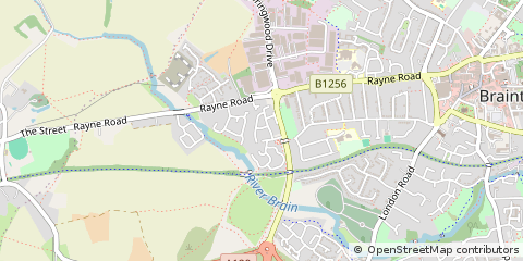Map of Braintree, Essex