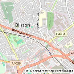 Map of Bilston, West Midlands