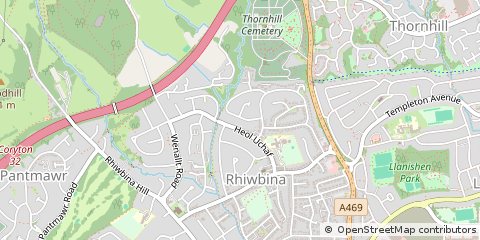 Map of Cardiff
