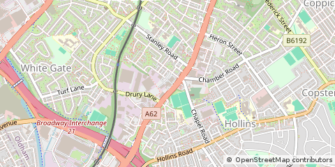 Map of Oldham