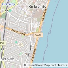 Map of Kirkcaldy, Fife