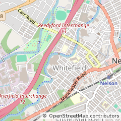 Map of Nelson, Lancashire