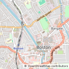 Map of Boston, Lincolnshire