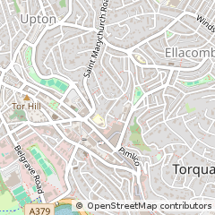 Map of Torquay, Devon