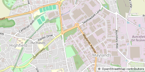 Map of Hemel Hempstead, Hertfordshire
