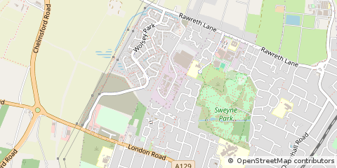 Map of Rayleigh, Essex
