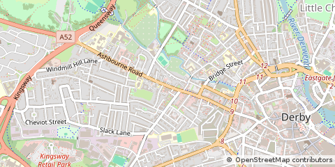Map of Derbyshire