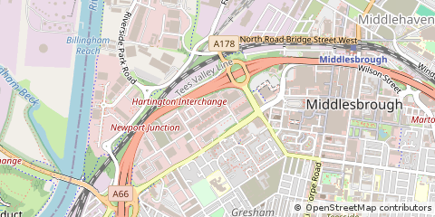Map of Middlesbrough