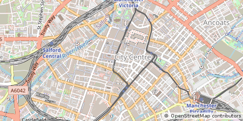 Map of Manchester