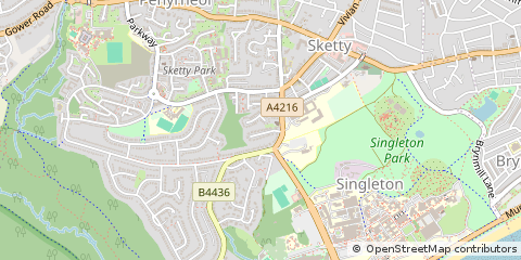 Map of Swansea