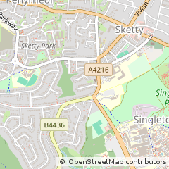 Map of Swansea