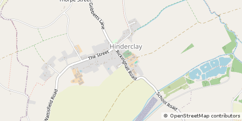 Map of Diss, Suffolk