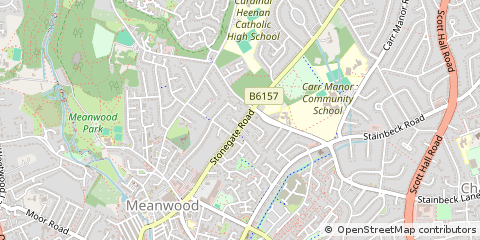 Map of West Yorkshire