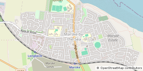 Map of Marske-by-the-SEA, Cleveland