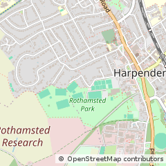 Map of Harpenden, Hertfordshire