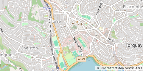 Map of Torquay, Devon