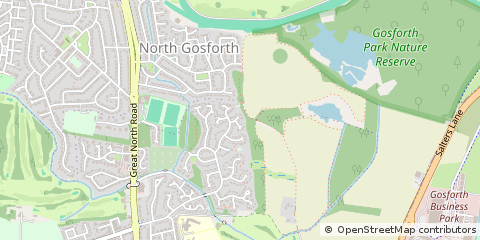 Map of Newcastle Upon Tyne, Tyne and Wear