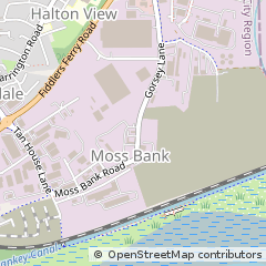 Map of Widnes, Cheshire