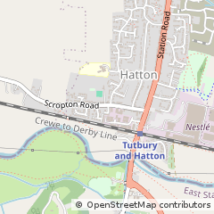 Map of Hatton, Derbyshire
