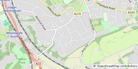 Map of Warlingham