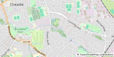 Map of Stockport