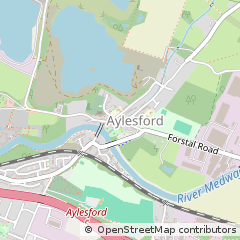 Map of Aylesford, Kent