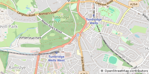 Map of Tunbridge Wells, Kent