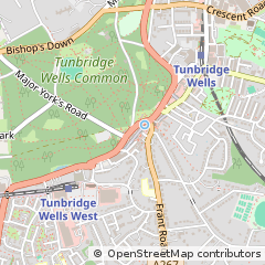 Map of Tunbridge Wells, Kent