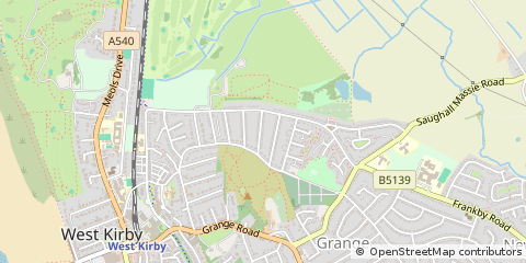 Map of West Kirby, Wirral