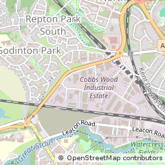 Map of Ashford, Kent