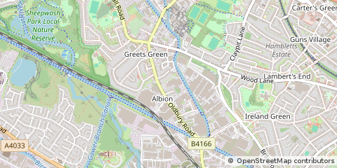 Map of West Bromwich, West Midlands