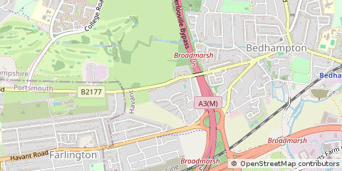 Map of Bedhampton, Hampshire