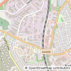 Map of Kettering, Northants