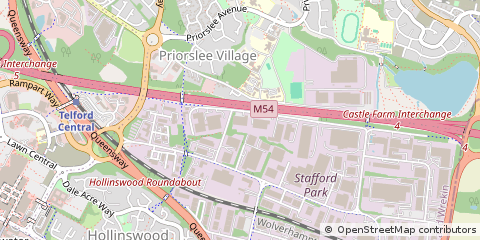 Map of Telford, Shropshire