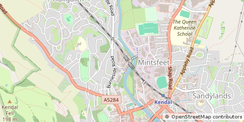 Map of Kendal, Cumbria
