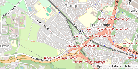 Map of Runcorn, Cheshire