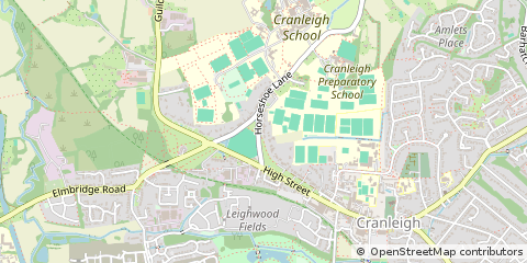 Map of Cranleigh, Surrey