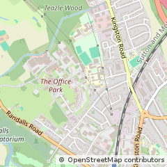 Map of Leatherhead, Surrey