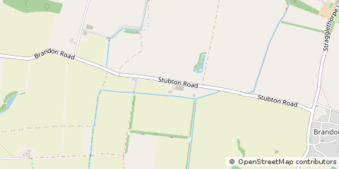 Map of Grantham, Lincolnshire
