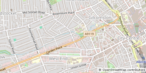 Map of Aberdeen, Aberdeenshire