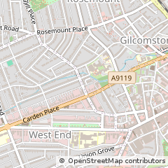 Map of Aberdeen, Aberdeenshire