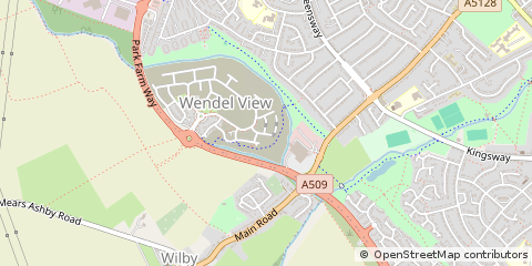 Map of Wellingborough, Northamptonshire