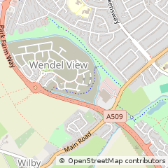 Map of Wellingborough, Northamptonshire