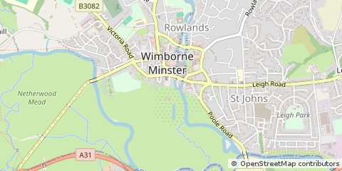 Map of Wimborne