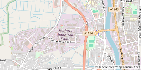 Map of Great Yarmouth, Norfolk