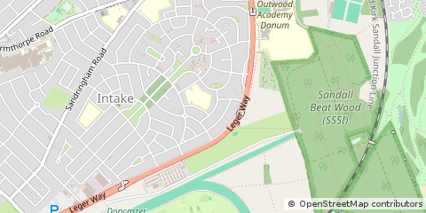 Map of Doncaster