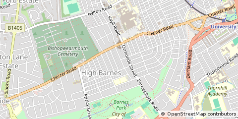 Map of Sunderland