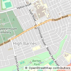 Map of Sunderland