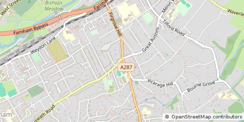 Map of Farnham, Hampshire